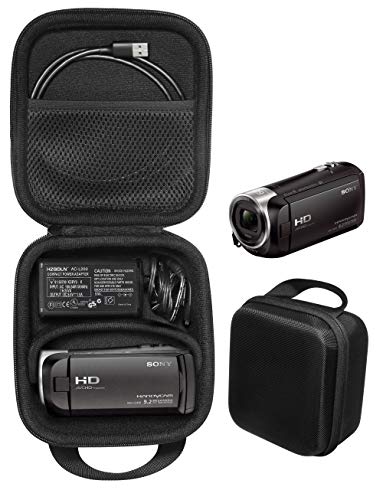 CaseSack Camcorder kit Case for Sony HD Video Recording HDRCX440, HDRCX405 Handycam; Canon VIXIA HF R800, Panasonic HC-V180K, Kimire HD Recorder, Sony HDRAZ1VR/W, SiOnyx Aurora Day/Night action camera