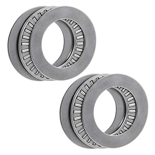 uxcell TC1625 Thrust Needle Roller Bearings with Washers 1' Bore 1-9/16' OD 5/64' Width 2pcs