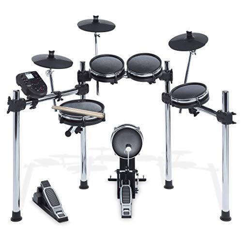 Alesis Surge Mesh Kit | Eight-Piece Electronic Drum Kit with Mesh Heads | 40 Kits, 385 sounds, 60 Play-Along Tracks | USB/MIDI Connectivity