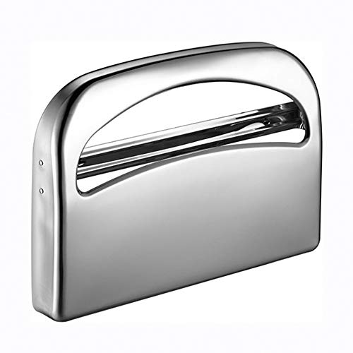 Toilet Seat Cover Dispenser Wall Mount Commercial, Half Fold Toilet Seat Cover Dispenser, 304 Stainless Steel, 16-Inch