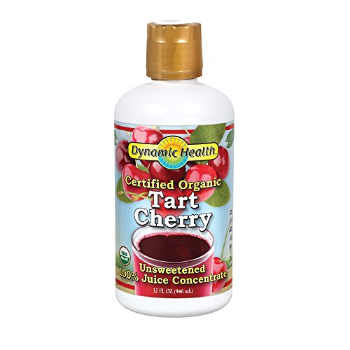 Dynamic Health Organic Tart Cherry Juice Concentrate | 100% Pure | 32 Servings