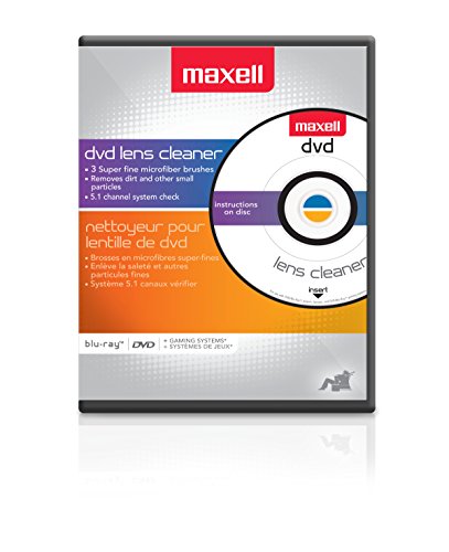Maxell 190059 DVD Only Lens Cleaner, with Equipment Set Up and Enhancement Features