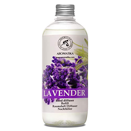 Lavender Fragrance Reed Diffuser Refill 500ml - Lavanda Refill - Wardrobe Freshener - Home Fragrance Oil - Air Freshener - Aromatherapy - Essential Lavender Oil Diffuser - Scented Reed Diffuser Refill