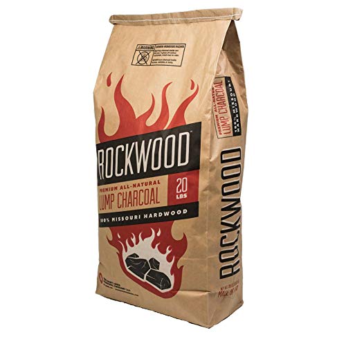 Rockwood All-Natural Hardwood Lump Charcoal - Missouri Oak, Hickory, Maple, and Pecan Wood Mix