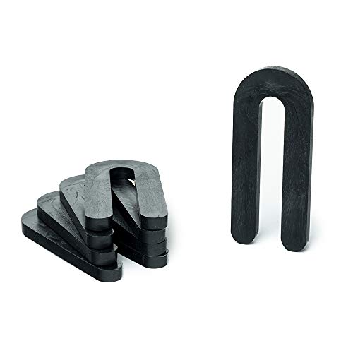 1/4' x 1-1/2' x 3-1/2' Plastic Shims Structural Horseshoe U Shaped, Tile Spacers, Black, Quantity 100 by Bridge Fasteners