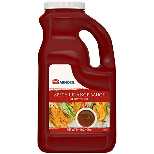 Minor's Zesty Orange Sauce, Stir Fry Sauce, Chicken and Seafood Glaze, 5 lb 6.4 oz Bulk Bottle