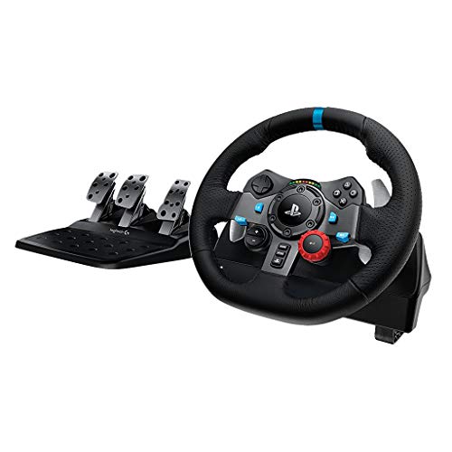 Logitech Dual-Motor Feedback Driving Force G29 Gaming Racing Wheel with Responsive Pedals for PlayStation 4 and PlayStation 3 - Black