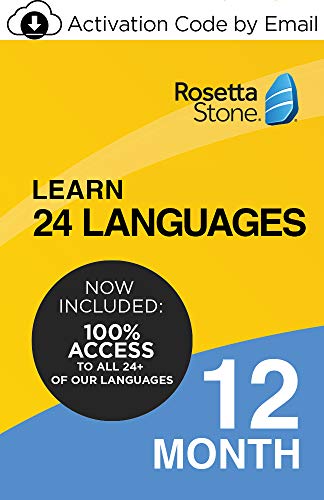 Rosetta Stone Learn Unlimited Languages|12 Months - Learn 24 Languages| PC/Mac/iOS/Android Download