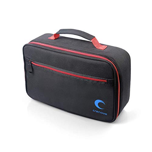 Crenova XPE500 Projector Carrying Bag, Portable Travel Projector Case for Mini Projector and Accessories (Fits Most Major Mini Projectors), Black