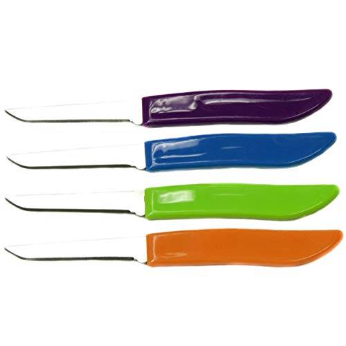 Chef Craft 2.5 Inch Blade Multi- Color Paring Knife Set Of 4