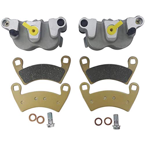 M MATI Front Left Right Brake Caliper Set with Pads without Mounting Bracket for Polaris ATV RZR 4 800 900 Ranger HST 2014-2017 Ranger 4X4 500 700 1911283 1911284