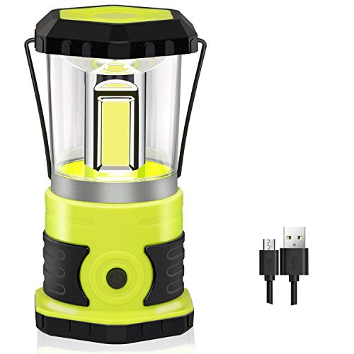 Anhay Rechargeable LED Camping Lantern, 1800 Lumens, 4 Light Modes, IPX44 Waterproof, Ultra Bright Camping Lamp with 4600mAh Power Bank