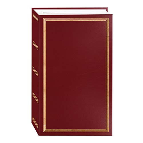 3-ring pocket BURGUNDY album for 504 photos - 4'X6'