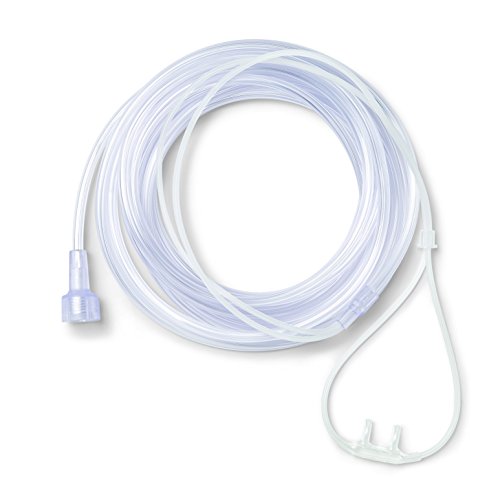 Medline - HCSU4516S Supersoft Nasal Oxygen Cannula, Universal Connector, 14-Foot Tubing, Adult Size, Pack of 50