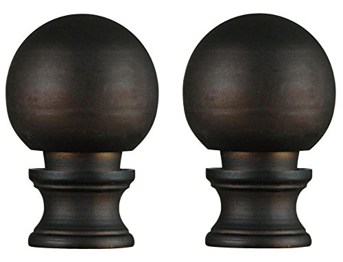 Dysmio Oil Rubbed Bronze Finish Ball Lamp Finial - 2-Pack