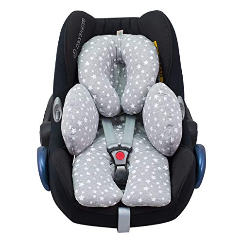 JANABEBE Reducer Cushion Infant Head & Baby Body Support Antiallergic White Star, New Design