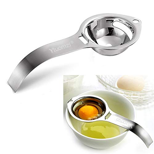 Egg Separator Egg Yolk White Filter Food Grade Egg Divider Stainless Steel Egg Sieve Kitchen Gadget Cooking/Baker Tool Egg Extractor