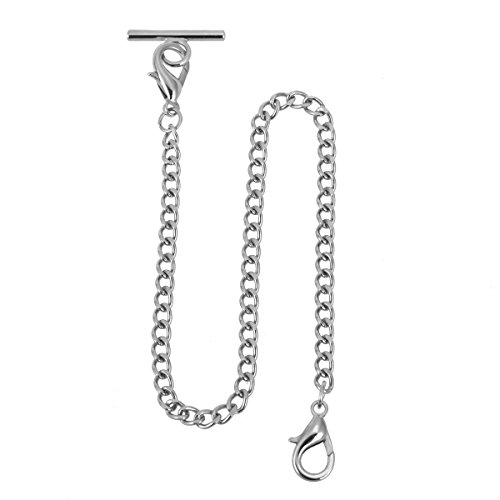 Pocket Watch Albert Vest Chain with T Bar & Lobster Clasps ManChDa Watch Chain Link