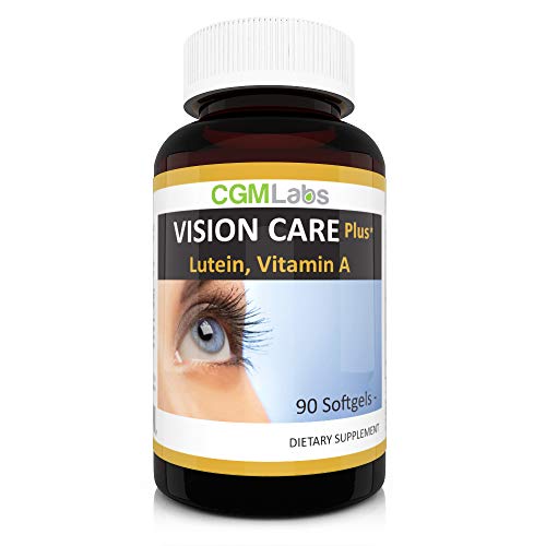 CGM-Labs Vision Care, Lutein 40mg, Zeaxanthin, Vitamin A, Bilberry Extract, 90 Softgel