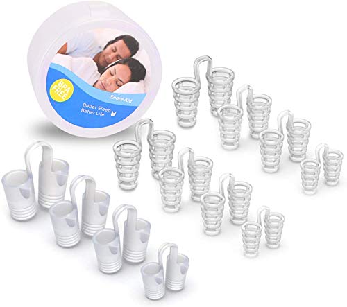 Comezy Anti Snoring Devices - 12 Stop Snoring Nose Vents For Travel & Home Sleep Aid - Snore Solution Nasal Dilators，Ease Breathing,Healthy sleeping helper