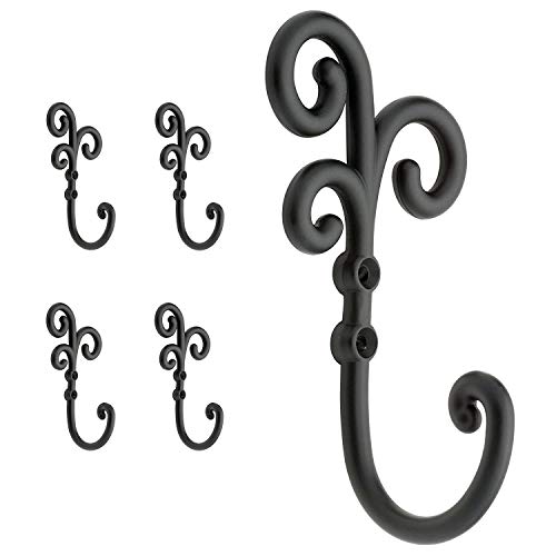 Curlique Hook, Flat Black (Pack of 5), Packaging may Vary