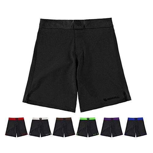 Sanabul Essential MMA BJJ Cross Training Workout Shorts (34 inch W, Black)
