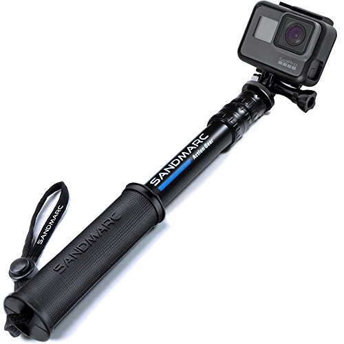 SANDMARC Pole - Compact Edition: 10-25' Waterproof Pole (Selfie Stick) for GoPro Hero 9, 8, Max, 7, 6, 5, 4, Session, 3+, 3, 2, HD & Osmo Action