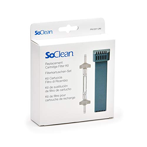 SoClean Replacement Cartridge Filter Kit for SoClean 2 Machines, Includes One Filter Cartridge and One Check Valve, Genuine OEM with Full Warranty