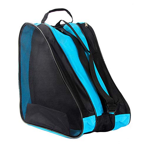WOOPOWER Unisex Roller Skate Bag,Ice & Skate Bag Oxford Cloth and Beach Tote Bag, Inline Skate Bag for Kids and Men and Women Roller Skate Carry Bag (Blue)