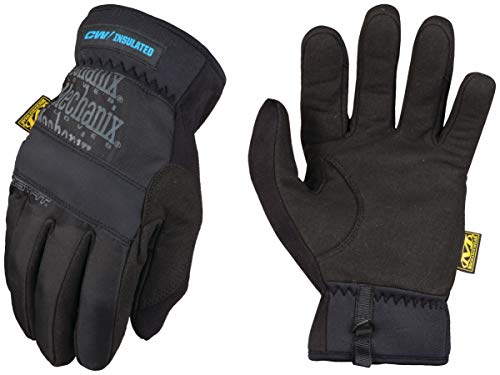 Winter Work Gloves for Men by Mechanix Wear: FastFit Insulated; Touchscreen Capable (Large, Black/Grey)