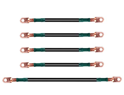 10L0L Golf Cart Battery Cables for EZGO 1994 & UP, EZGO Battery Cables Wiring Kit for 36 & 48 Volt TXT with 4 Gauge 5 PC Golf Cart Battery Cable Set, Ultra-Long Pure Copper Wire lugs, 6 Surface Heavy