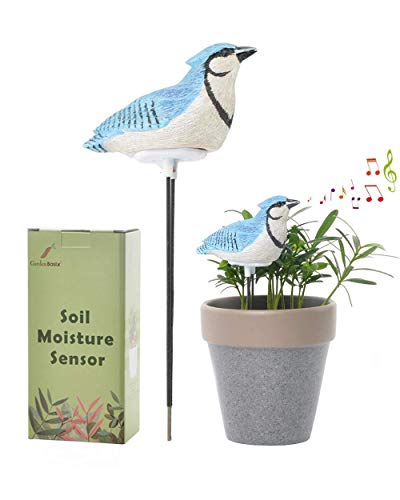 Indoor Soil Moisture Meter Watering Alarm Plant Water Tester Hygrometer Sensor Gardening Tool Kit for Planter Water Remind Warining Alert Content (Blue) …