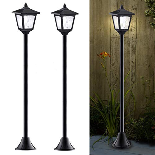 Top 10 Best Solar Powered Outdoor Lamp Post Lights Of 2021 - Aced Products