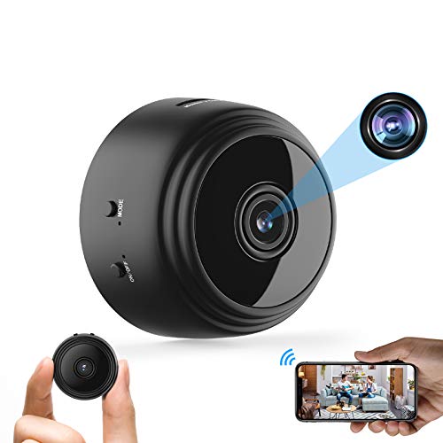 Mini Hidden Spy Camera WiFi Small Wireless Video Camera Full HD 1080P Night Vision Motion Sensor Support SD Card for iPhone Android Video Detection Security Nanny Surveillance Cam
