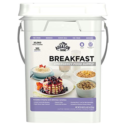 Augason Farms Breakfast Emergency Food Supply 11 lbs 1.8 oz 4 Gallon Pail