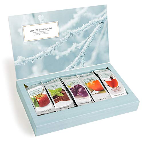 Tea Forte Single Steeps Winter Collection - Awarming selection of Teas for the season - Limited Edition - 15 Single Steeps Pouches