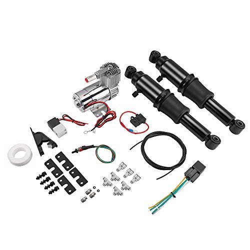 Rear Air Adjustable Ride Suspension Kit for Touring Street Glide Road King Electra Glide 1994-2019 2020