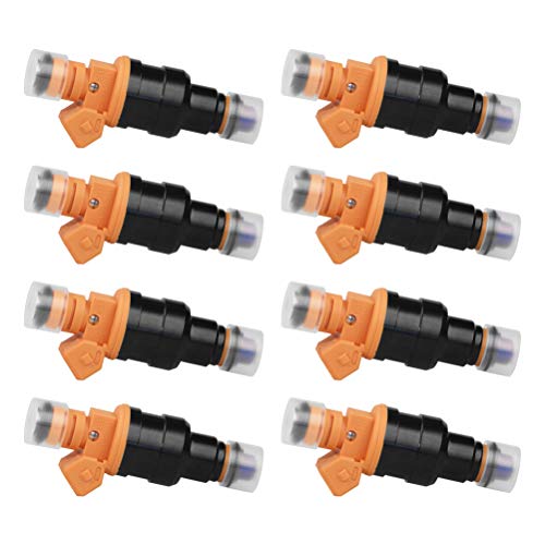 Fuel Injector Set of 8 - Replaces part 280150943, 0280150939, 0280150909 - Compatible with Ford, Lincoln & Mercury Vehicles - E250, F150, F250, F350, E350, Mustang - 4.6L, 5.0L, 5.4L, 5.8L