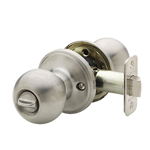 Copper Creek BK2030SS Ball Privacy Door Knob, Satin Stainless