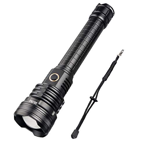 2020 Upgrade3 In 1 XHP90 LED Flashlight with Battery 7000 Lumens 5 Modes Rechargeable Super Bright Torch Best for Hiking Hunting Camping Outdoor Sport (Battery Include)