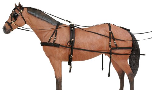 Tough 1 Deluxe Nylon Driving Harness, Horse
