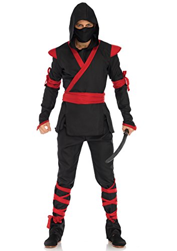 Leg Avenue Men's Costume, Black/Red, Medium/Large