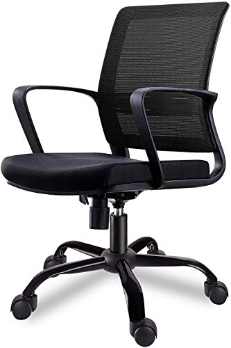 Smugdesk Mid-Back Ergonomic Office Lumbar Support Mesh Computer Desk Task Chair with Armrests