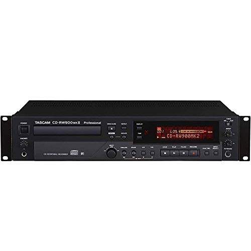 Tascam CD-RW900MKII Professional Rackmount CD Recorder/Player includes Free Wireless Earbuds - Stereo Bluetooth In-ear and 1 Year Everything Music Extended Warranty