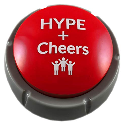 Air Horn Can Sound Effect with Applause and Cheers Noise Button Buzzer for Office Soccer Party Gag Gift DJ HYPE