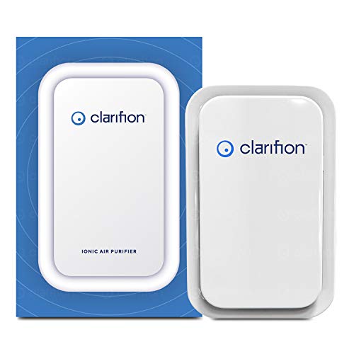 Clarifion - Negative Ion Generator with Highest Output (1 Pack) Filterless Mobile Ionizer & Travel Air Purifier, Plug in, Reduces: Pollutants, Allergens, Germs, Smoke, Bacteria, Pet Dander & More
