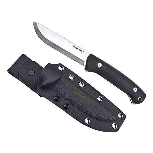 Harnds Forester Full Tang Fixed Blade Knife with Sandvik 14C28N Blade Bushcraft Tactical Outdoors Hunting Survival and EDC (G10 handle+kydex sheath)
