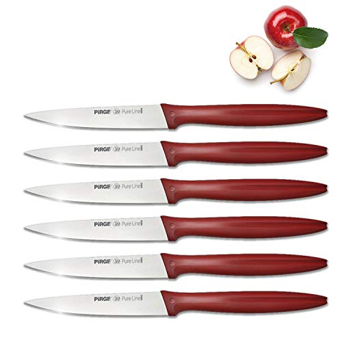 Paring Knife Set of 6, Classic Pairing Knives , Small Kitchen Knife Fruit Vegetable Tomato Knife 3.5' Inch Utility Small Straight Edge Spear Point