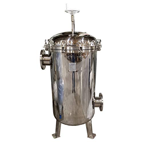 PRM Stainless Steel 6 Bag Multi Bag Filter Housing, Uses #2 Size Filter Bags, 150 PSI Pressure