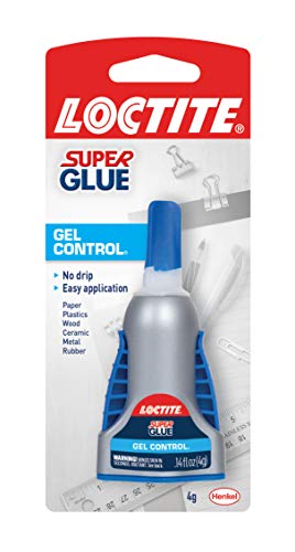 Loctite Super Glue Gel Control, 4 Gram Bottle (1364076), Clear, Single